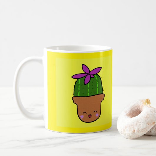 Happy Cacti-mok Koffiemok (Met donut)