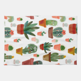 Happy Cacti Theedoek