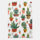 Happy Cacti Theedoek (Verticaal)