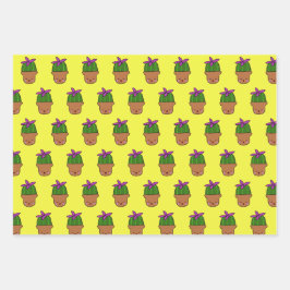 Happy Cacti Wrapping paper