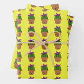 Happy Cacti Wrapping paper (In situ)