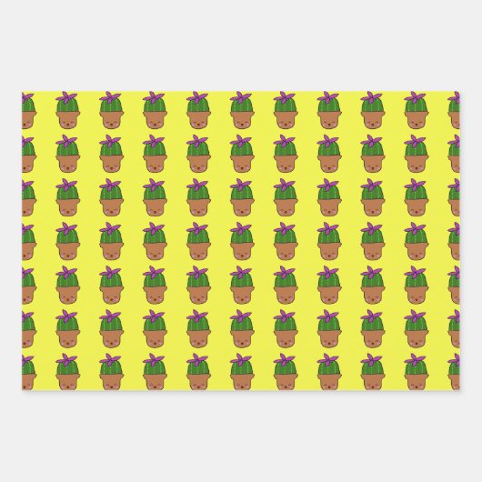 Happy Cacti Wrapping paper (Voorkant)