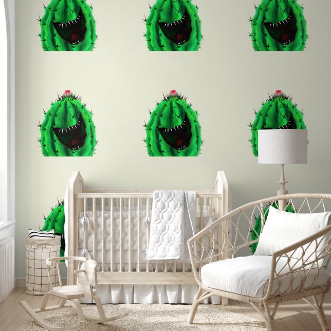 Happy Cactus Grappig Behang (Kinderen)
