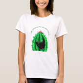 Happy Cactus Grappig T-shirt - Aangepaste tekst (Voorkant)