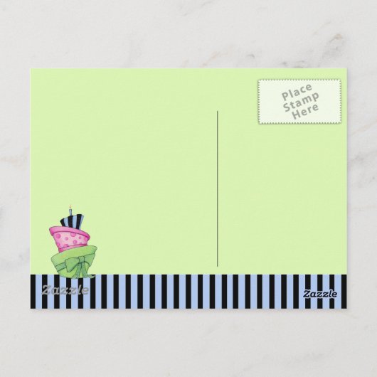 Happy Cake Briefkaart (Achterkant)