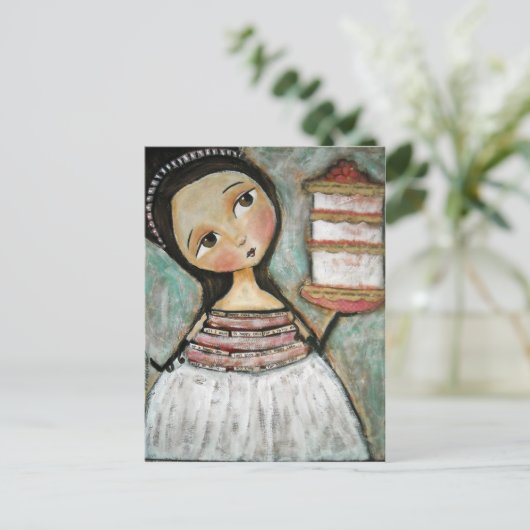 Happy Cake Briefkaart (Staand voorkant)