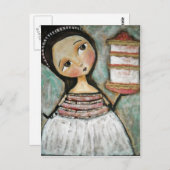 Happy Cake Briefkaart (Voorkant / Achterkant)