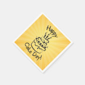 Happy Cake Day Button Servet (Hoek)