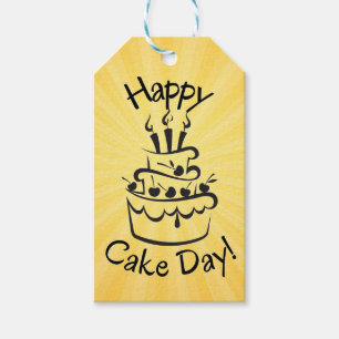 Happy Cake Day Gift Label Cadeaulabel