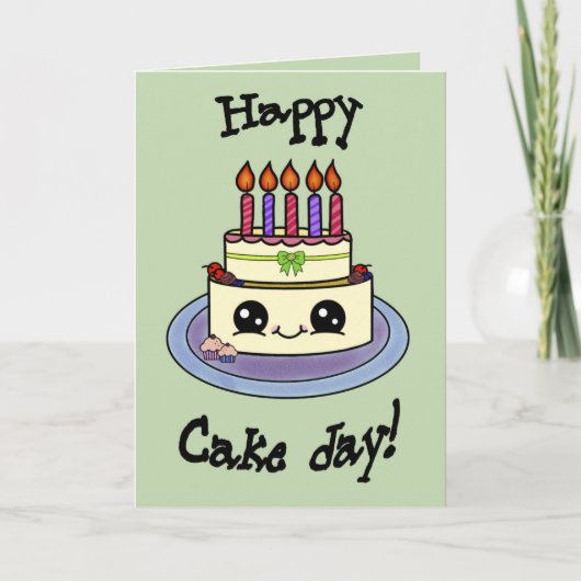 Happy cake day! Verjaardags Kaart (Voorkant)