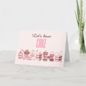 Happy Cake Day voor co-arbeider Birthday Card Kaart (Voorkant)