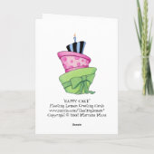Happy Cake Kaart (Achterkant)