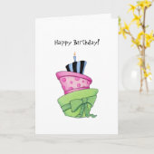 Happy Cake Kaart (Gele Bloem)