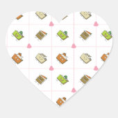 Happy Cakes en koekjes Hart Sticker (Voorkant)