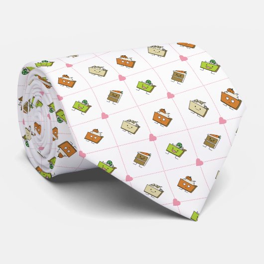 Happy Cakes en koekjes Stropdas (Opgerold)