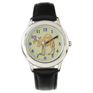 Happy Camel Cartoon Horloge