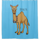 Happy camel cartoon illustratie douchegordijn (Voorkant)