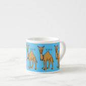 Happy camel cartoon illustratie espresso kop (Voorkant rechts)