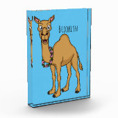 Happy camel cartoon illustratie fotoblokken (Links)