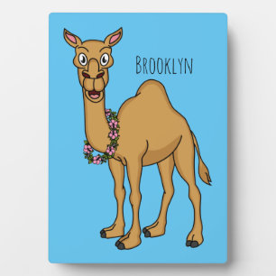 Happy camel cartoon illustratie fotoplaat