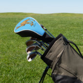Happy camel cartoon illustratie golfheadcover (Insitu)