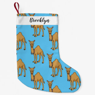 Happy camel cartoon illustratie kleine kerstsok