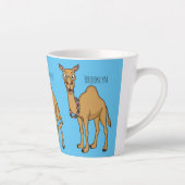 Happy camel cartoon illustratie latte mok (Rechts)