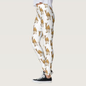 Happy camel cartoon illustratie leggings (Links)