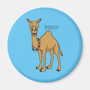 Happy camel cartoon illustratie magneet