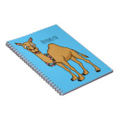 Happy camel cartoon illustratie notitieboek (Rechterzijde)