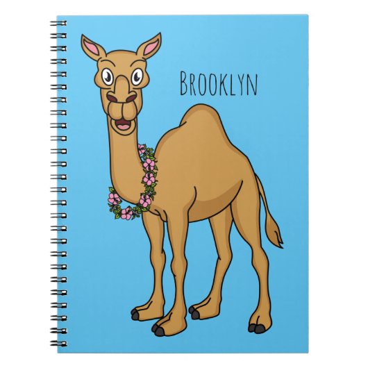 Happy camel cartoon illustratie notitieboek (Voorkant)