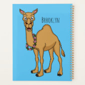 Happy camel cartoon illustratie planner (Achterkant)