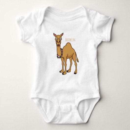 Happy camel cartoon illustratie romper (Voorkant)
