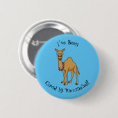 Happy camel cartoon illustratie ronde button 5,7 cm (Voorkant /achterkant)