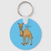 Happy camel cartoon illustratie sleutelhanger (Voorkant)
