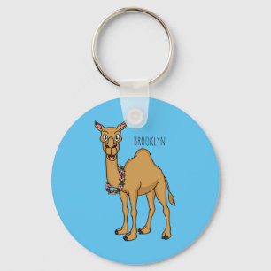 Happy camel cartoon illustratie sleutelhanger