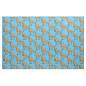 Happy camel cartoon illustratie stof (Fat Quarter)
