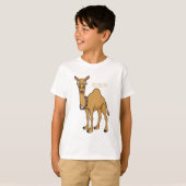Happy camel cartoon illustratie t-shirt (Voorkant volledig)