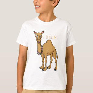 Happy camel cartoon illustratie t-shirt