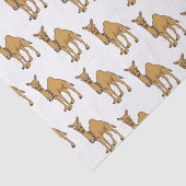 Happy camel cartoon illustratie tissuepapier (Detail)