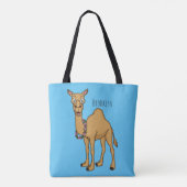Happy camel cartoon illustratie tote bag (Achterkant)