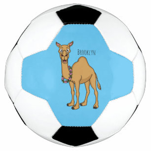 Happy camel cartoon illustratie voetbal