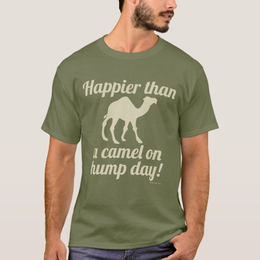 Happy Camel Hump Day Woensdag Funny T-Shirt (Voorkant)