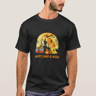 Happy Camp-0-Ween Funny Halloween in Camping Site T-shirt