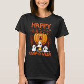Happy Camp O Ween Halloween Camping Camper T-shirt (Voorkant)