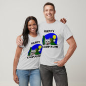 Happy Camp Purr Camper Kat Grappige T-shirt (Unisex)