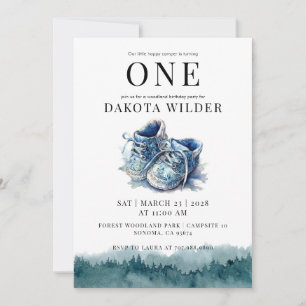 Happy Camper 1e verjaardagsfeestje Kaart