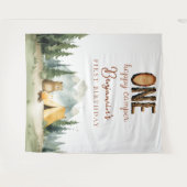 Happy Camper 1st Birthday Photo Backdrop Wandkleed (Voorkant (horizontaal))