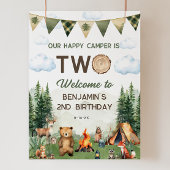 Happy Camper 2e Verjaardag 18x24 Welkom Poster