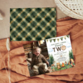 Happy Camper 2e Verjaardag Foto Kaart